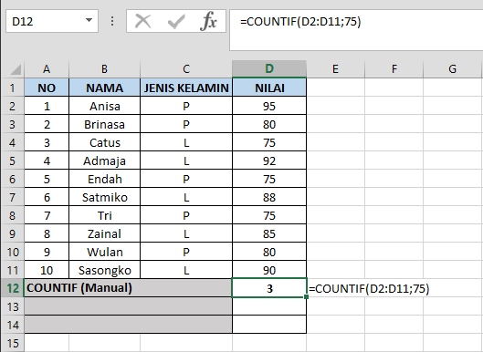 Rumus excel