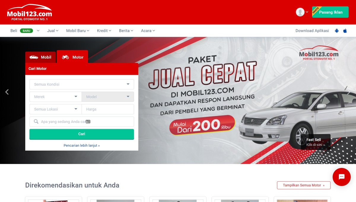  Situs Jual Beli Motor